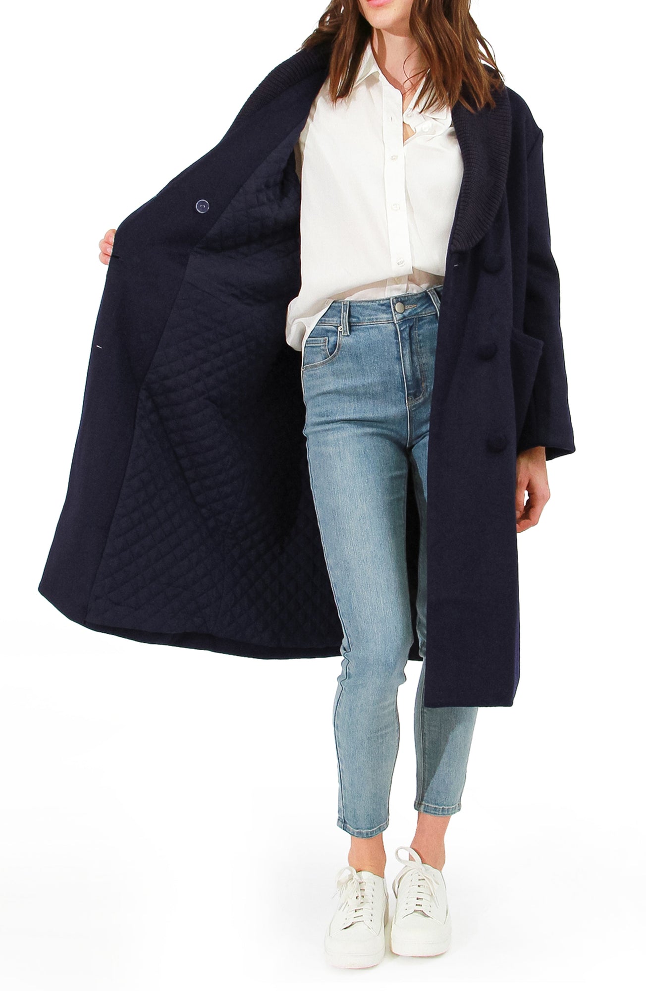 After Party Qulited Lining Coat | Women | Navy