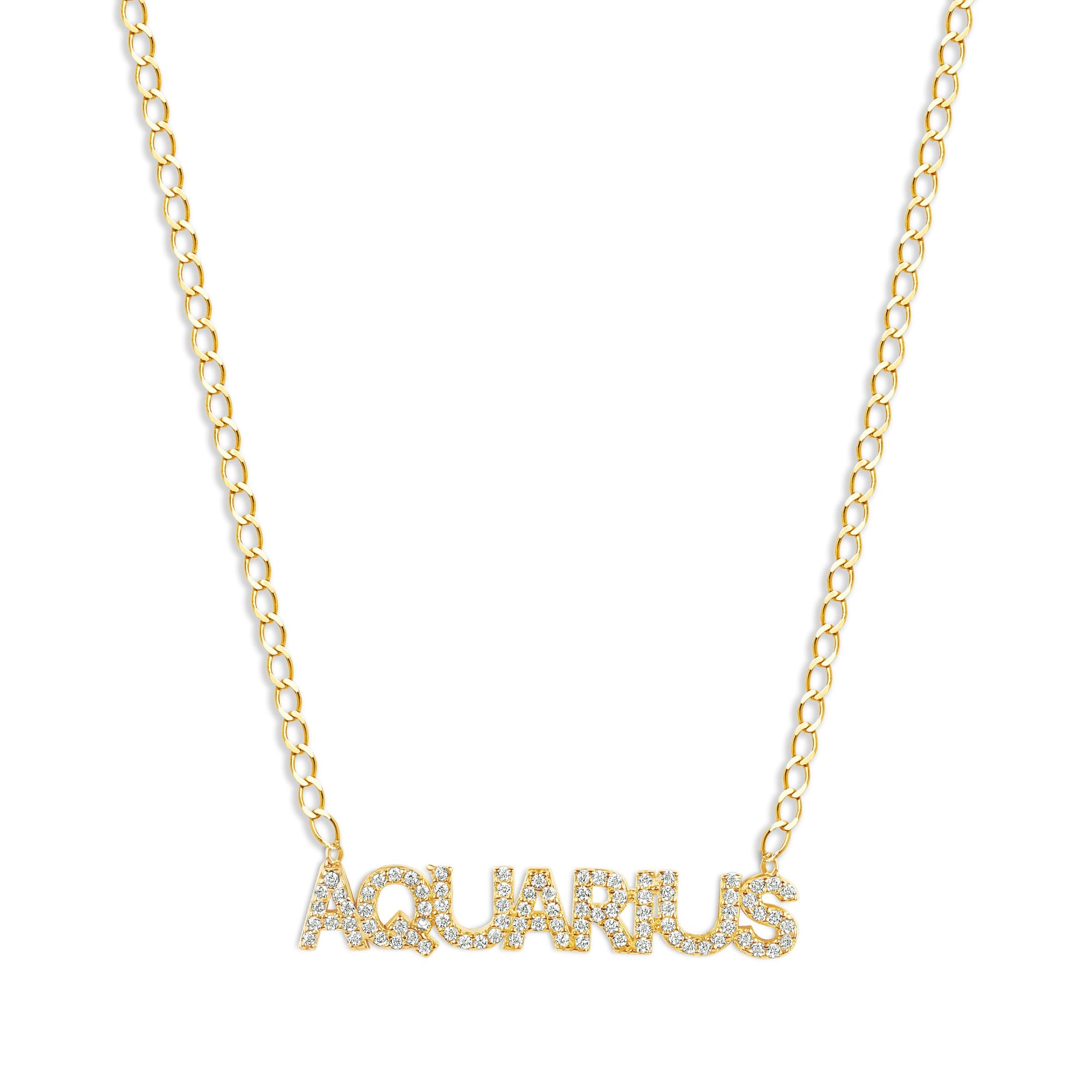 The Iced Out Zodiac Necklace | Gold Vermeil & Sterling Silver