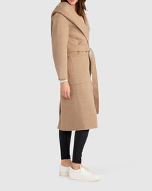 Arcadia Oversided Coat with Hood | Women | Oat