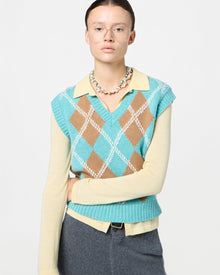 Argyle Vest | Glacier Combo