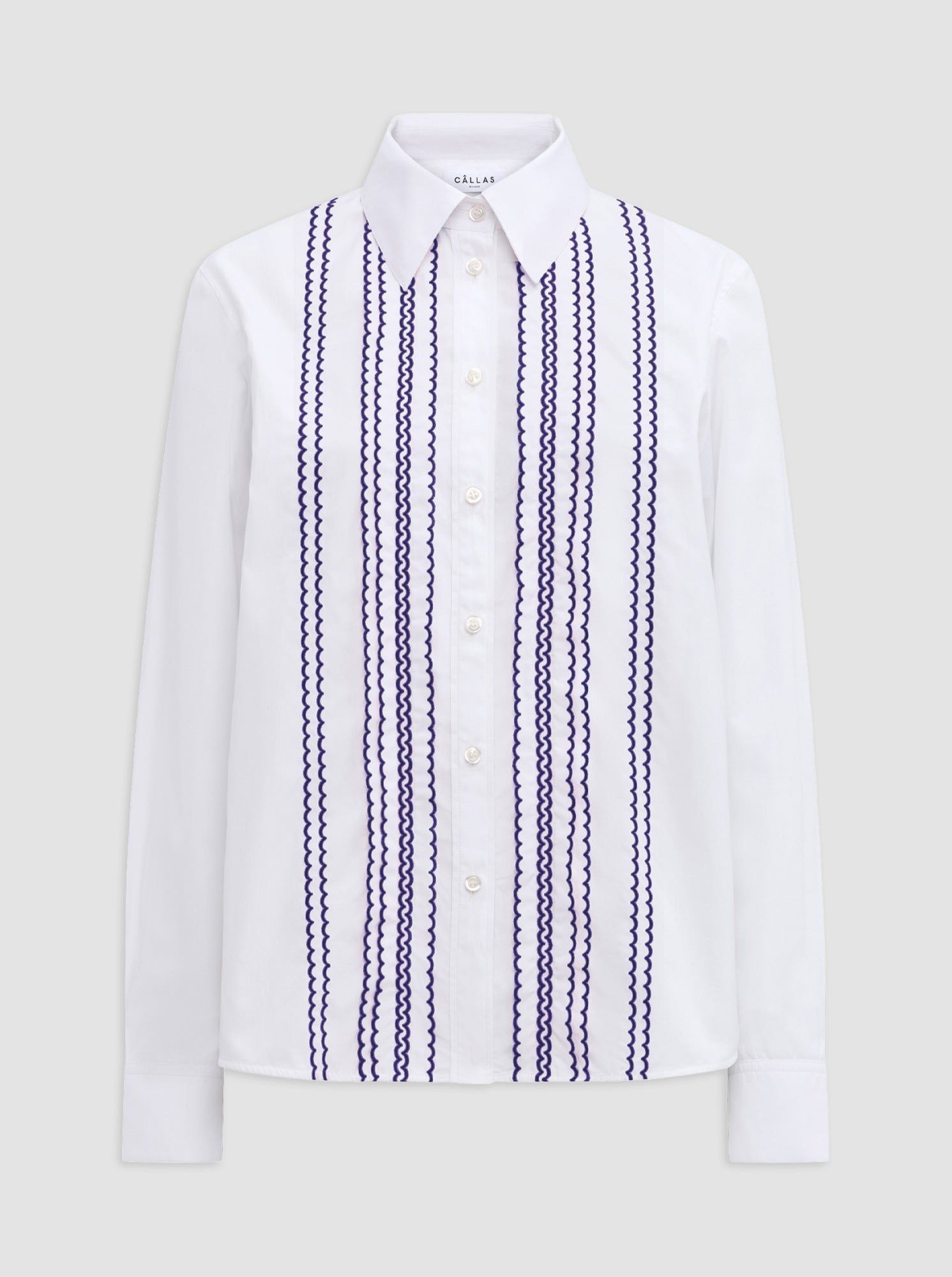 Arletty Embroidered Shirt | White