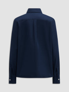 Arletty Embroidered Shirt | Navy