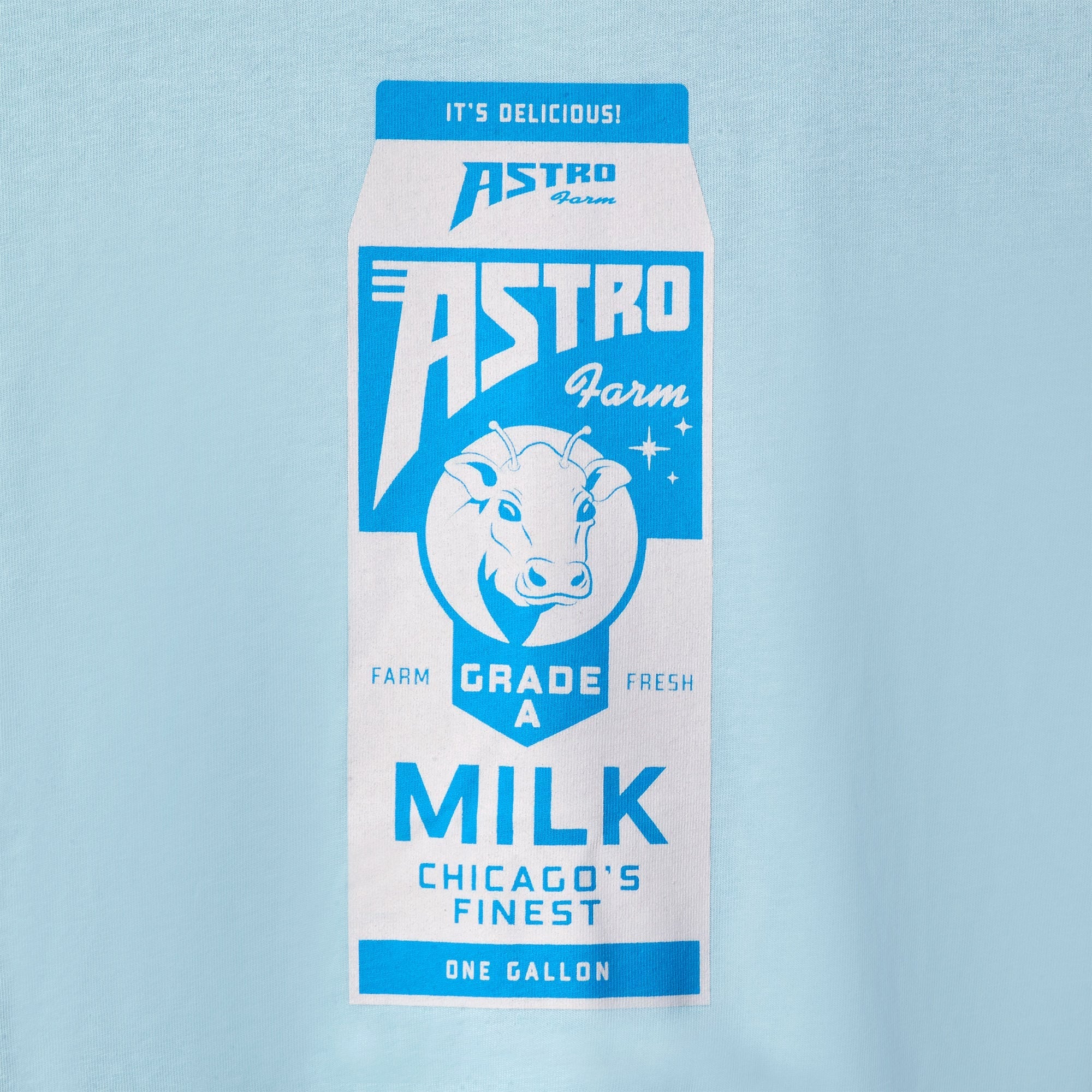 The Carton of Cow Tee | Baby Blue