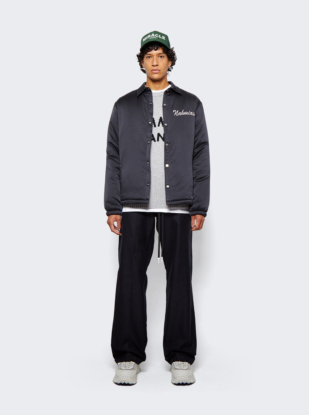 Men | NAHMIAS | Summerland Rainbow Windbreaker Black Grey