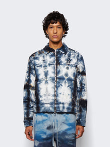 Men | NAHMIAS | Padded Zip Jacket Blue Tie Dye