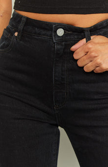 Abrand Chelsea High Straight Organic Jeans | Black