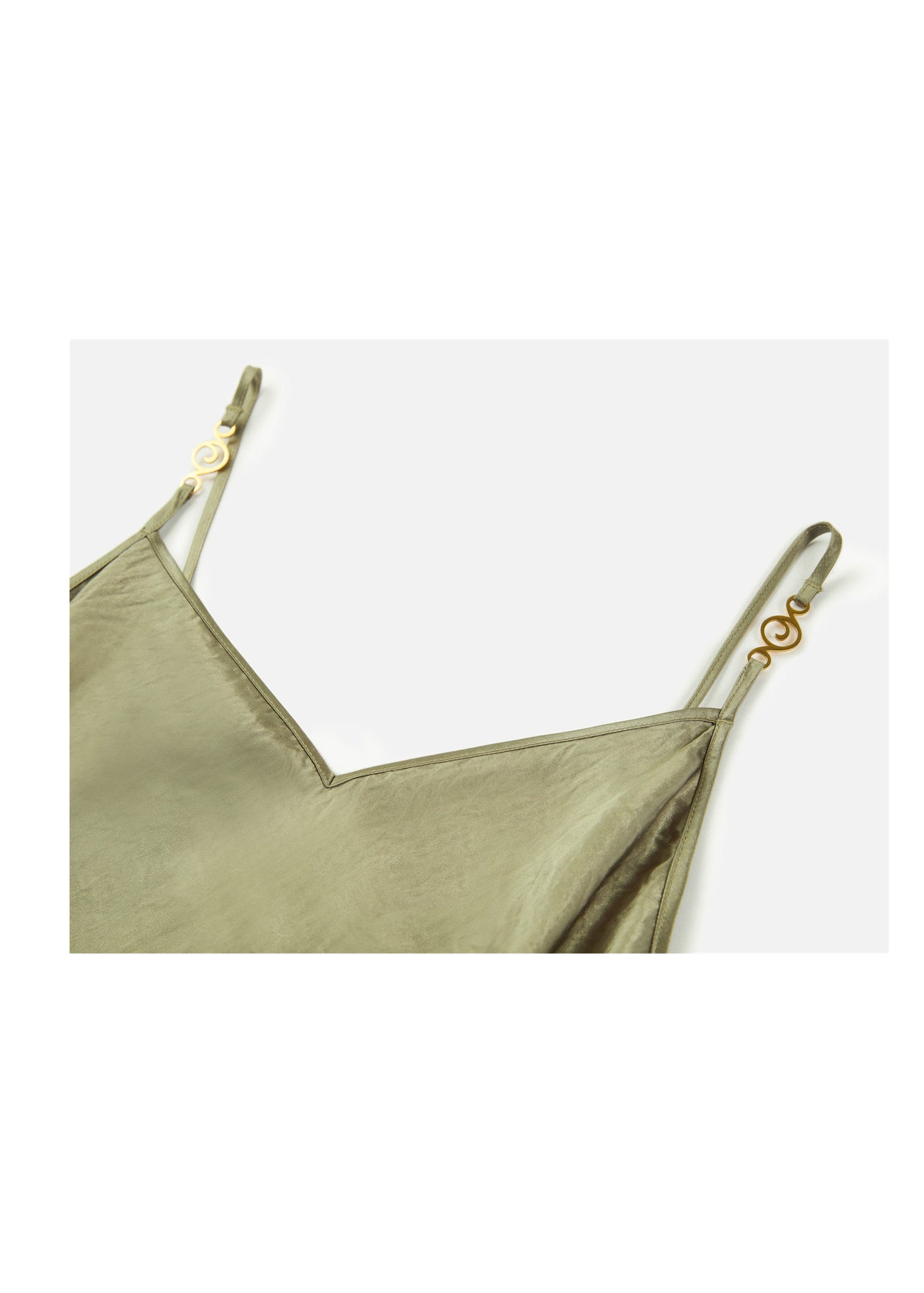 Acetate Slip Dress | Green