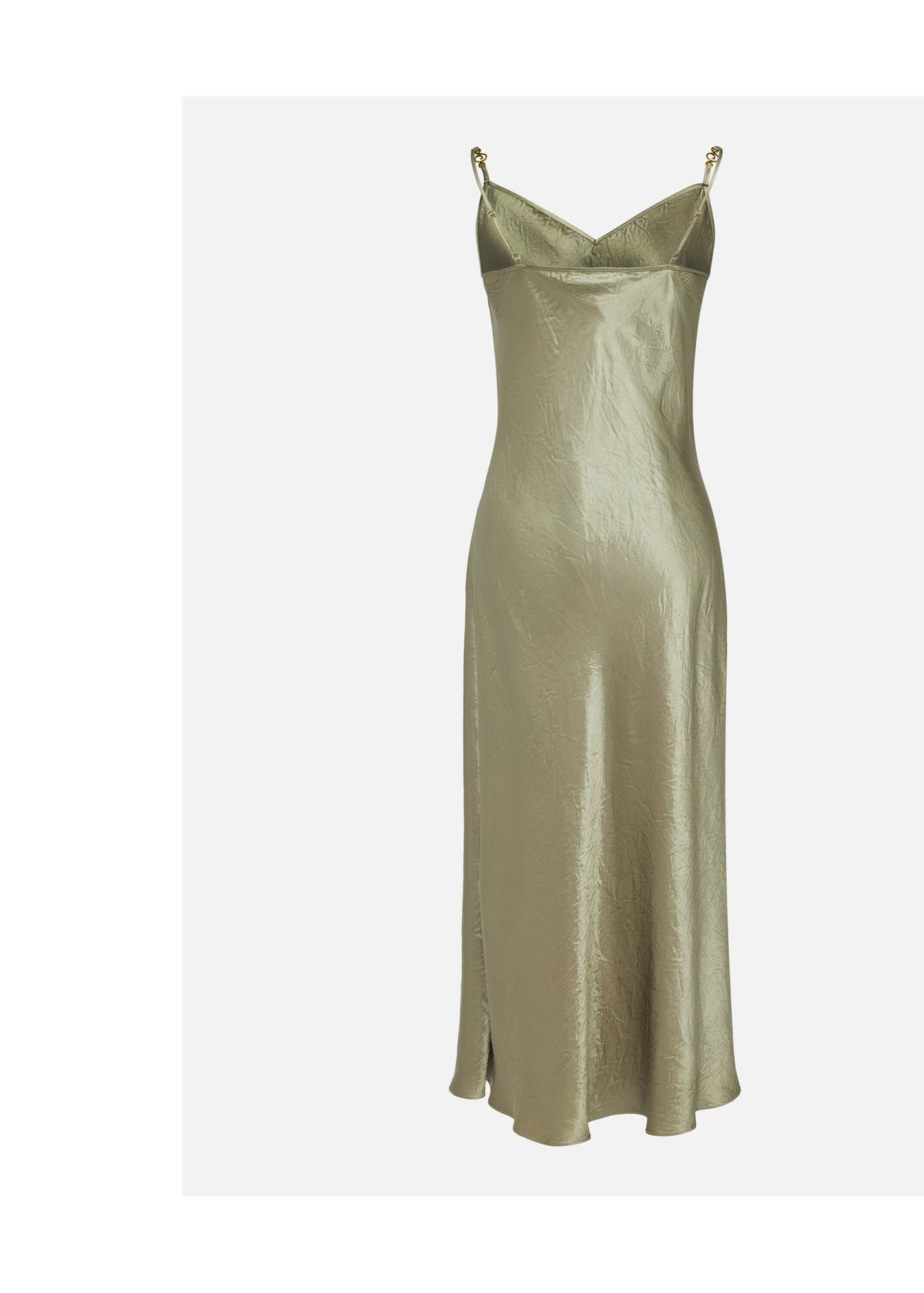 Acetate Slip Dress | Green
