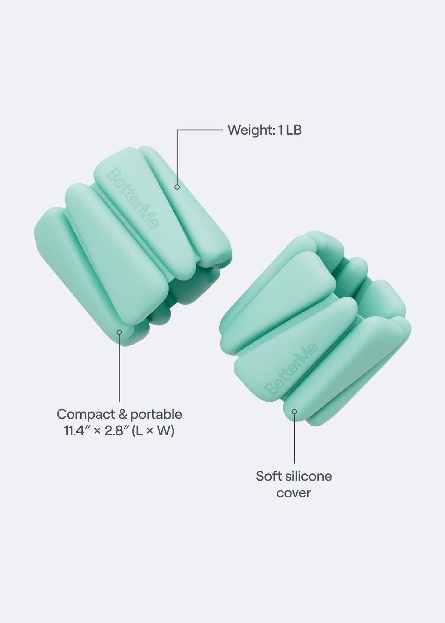 Adjustable Weight Bands | Subtle Mint
