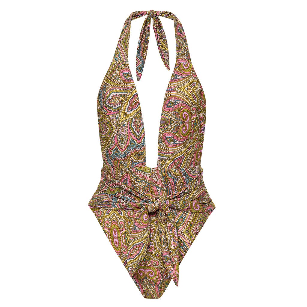 Tropez Tie-Up One-Piece | Ali Paisley