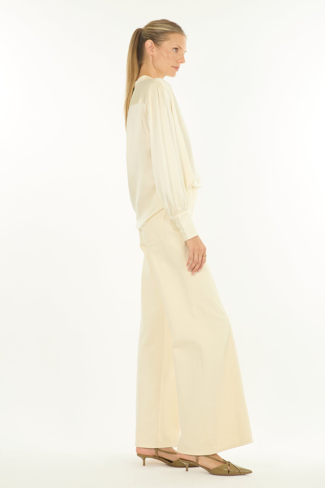 Arden Blouse | Creme