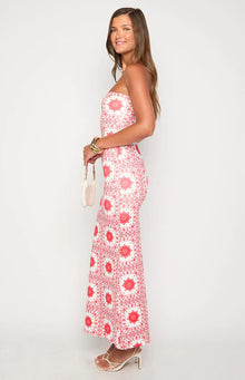 Arizona Tile Print Maxi Dress | Red