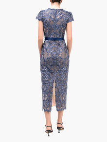 Nocturnes Midi Dress | Blue