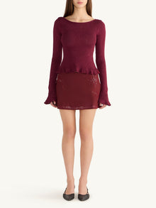 Michaela Longsleeve Top | Port Sequin