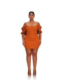 Azo Dress | Tangerine