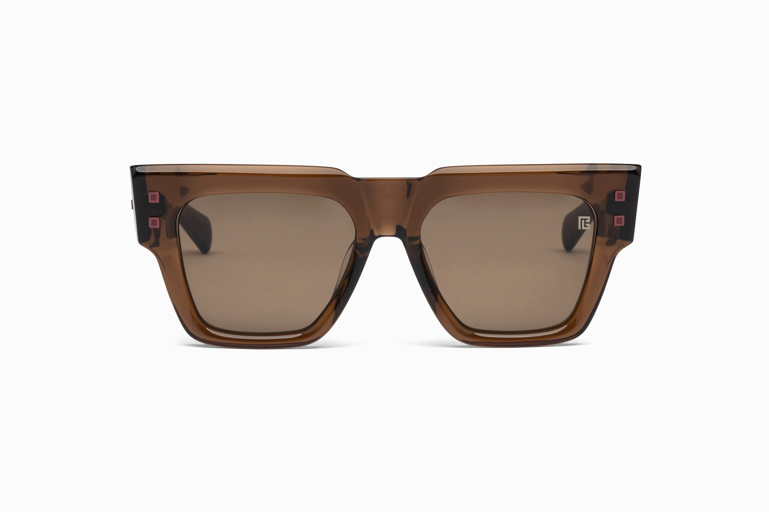 Unisex | B - Army Sunglass | Crystal Brown - Copper | Dark Brown