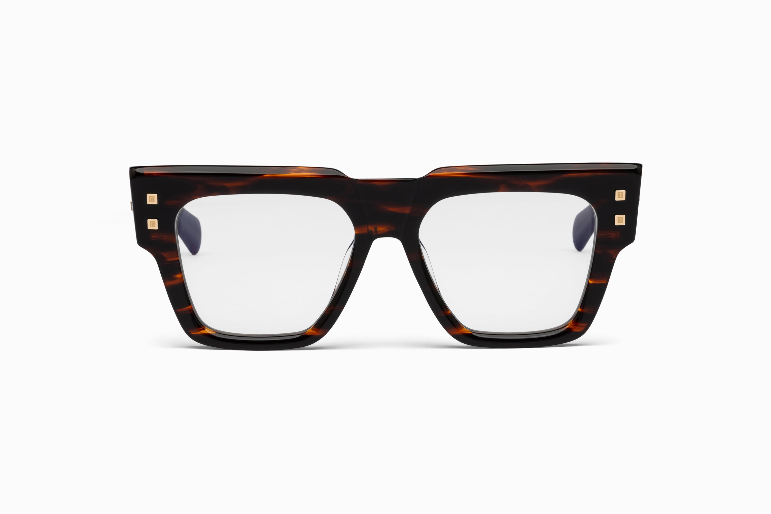 Unisex | B - Army Optical | Brown Swirl - 12K Gold - Brown Lenses | Clear