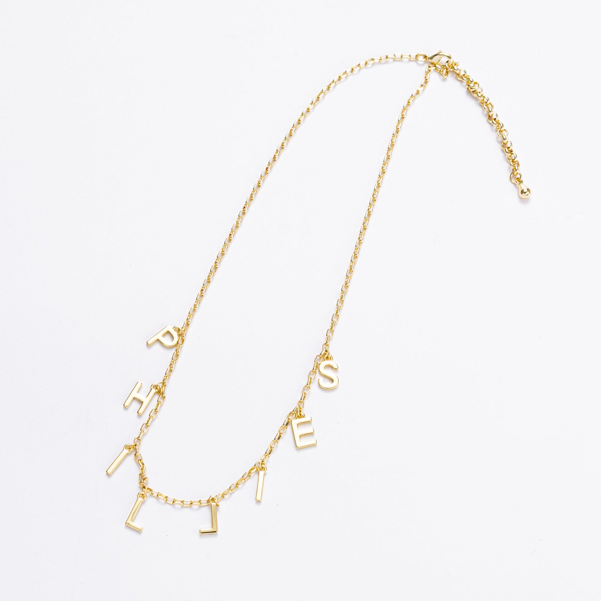 Bijoux Sport by Luv Aj MLB Charm Letter Necklace | Philadelphia Phillies | Gold