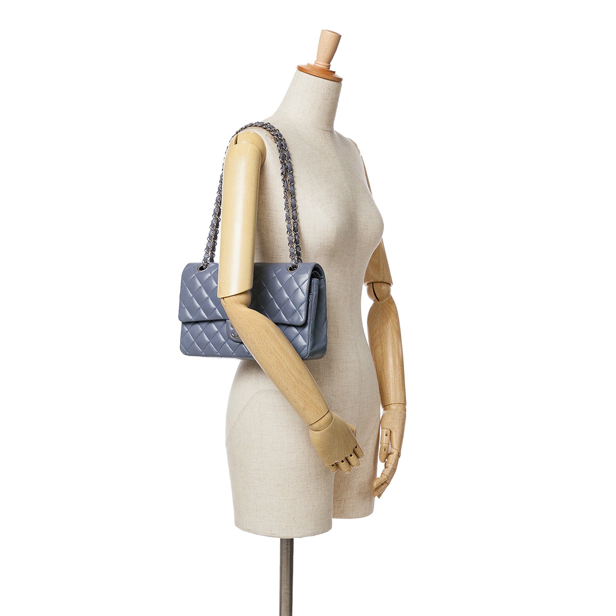 Chanel | Pre-Owned Medium Classic Lambskin Double Flap | Purple