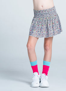 Kids | Retro Doodles Smocked Skirt | Multi