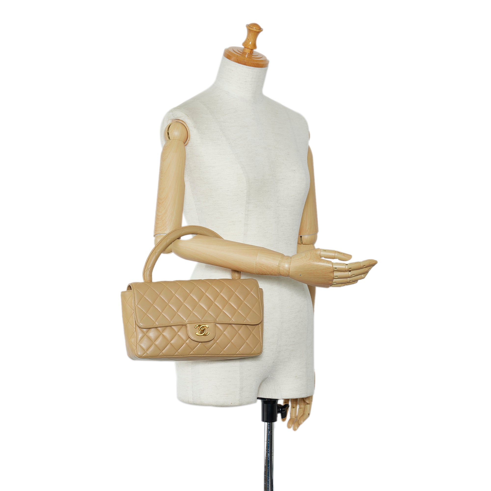 Chanel | Pre-Owned Medium Kelly Parent Top Handle Bag | Brown/Beige