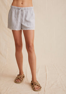 Frayed Hem Pocket Short | Foggy Sky