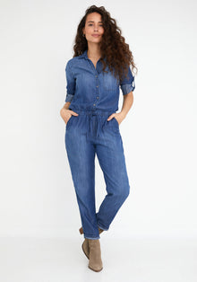 Utility Jumpsuit - Dark Ombre Wash