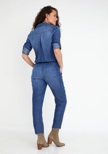 Utility Jumpsuit - Dark Ombre Wash