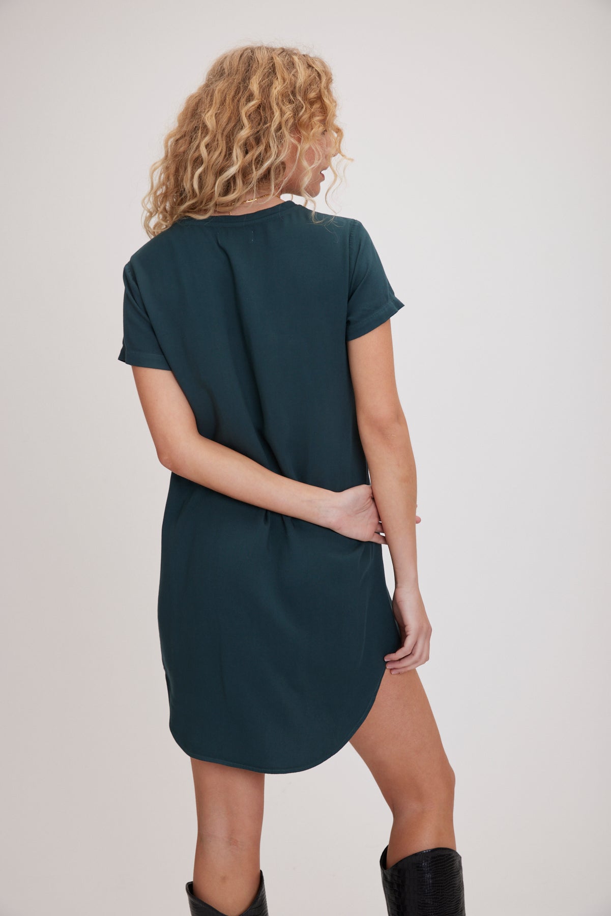 V Neck Dress - Jade Night