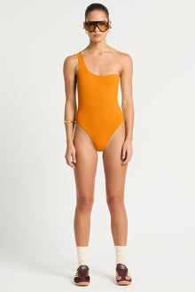 Zuri One Piece | Marigold/Espresso