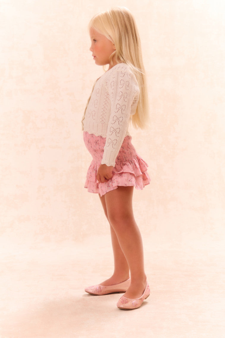 Girls Barlene Cardigan | Ivory