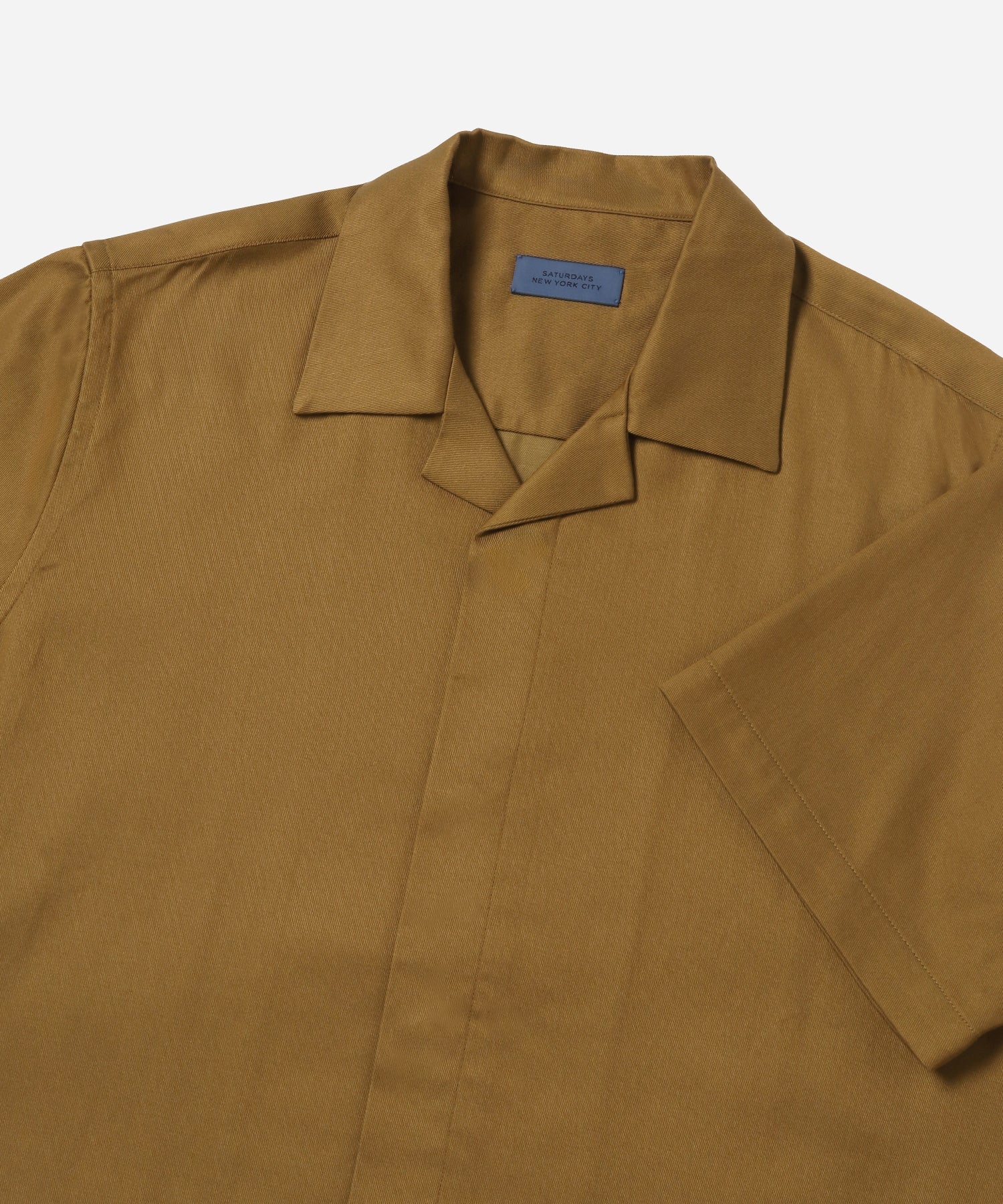 Camel | York Camp Collar Short Sleeve Shirt