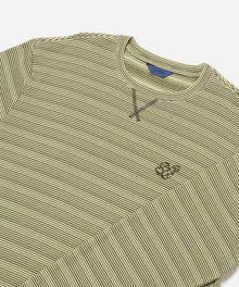 French Vanilla | Striped Waffle Relaxed LS Tee