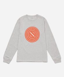 Ash Heather | Slash Badge Standard LS Tee