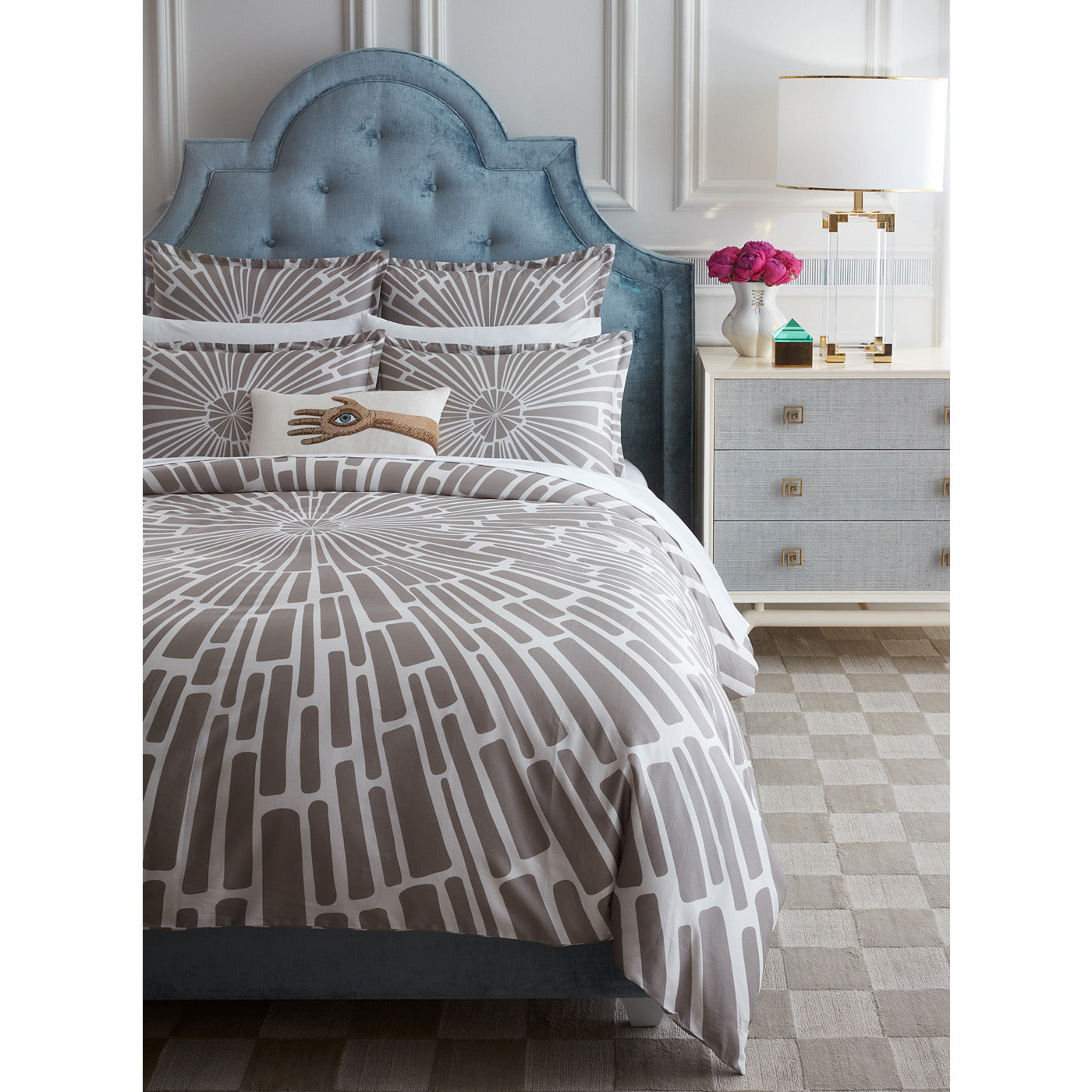 Sunburst Supima Cotton Sham | Standard | Grey