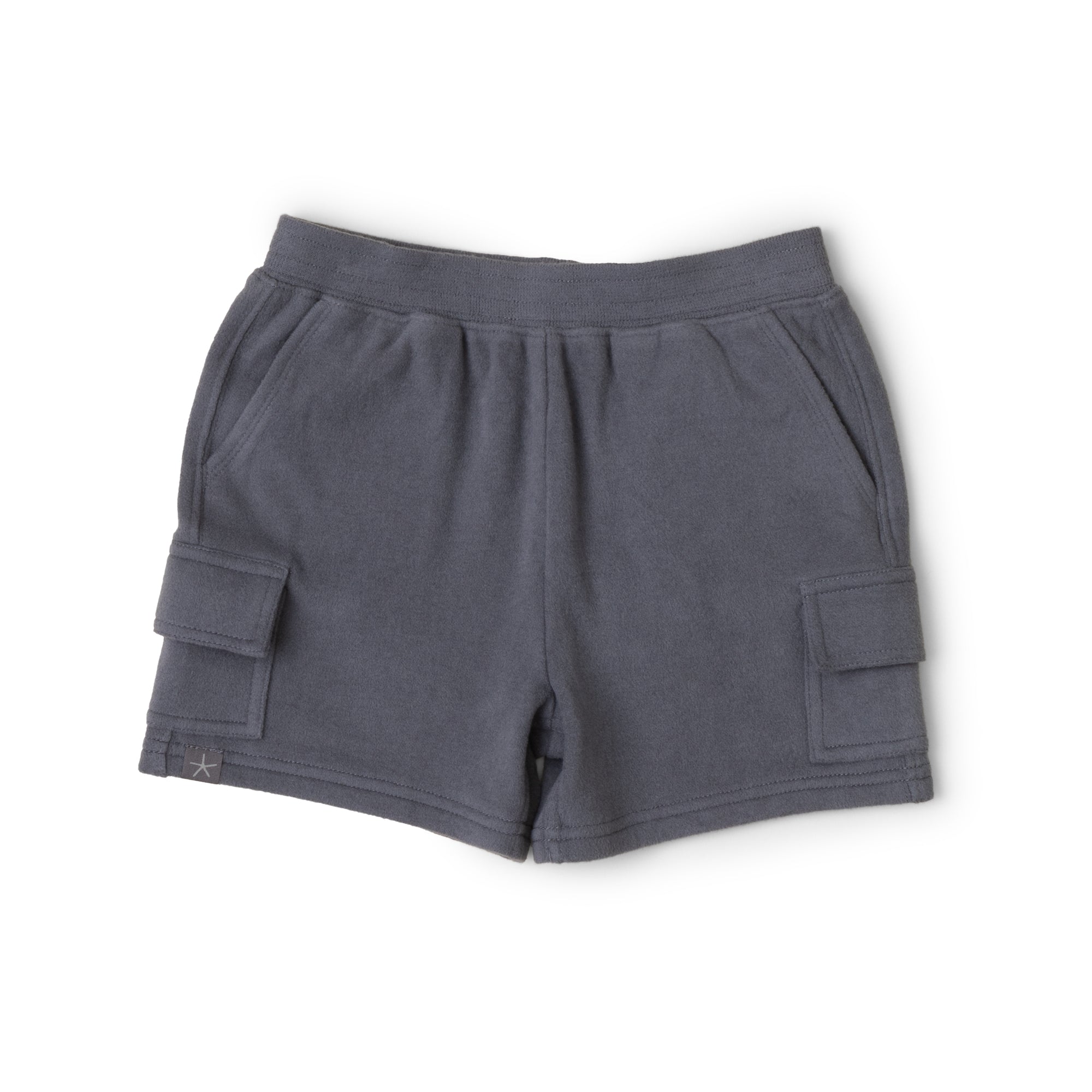 Malibu Collection Toddler Brushed Fleece Cargo Short | Coal