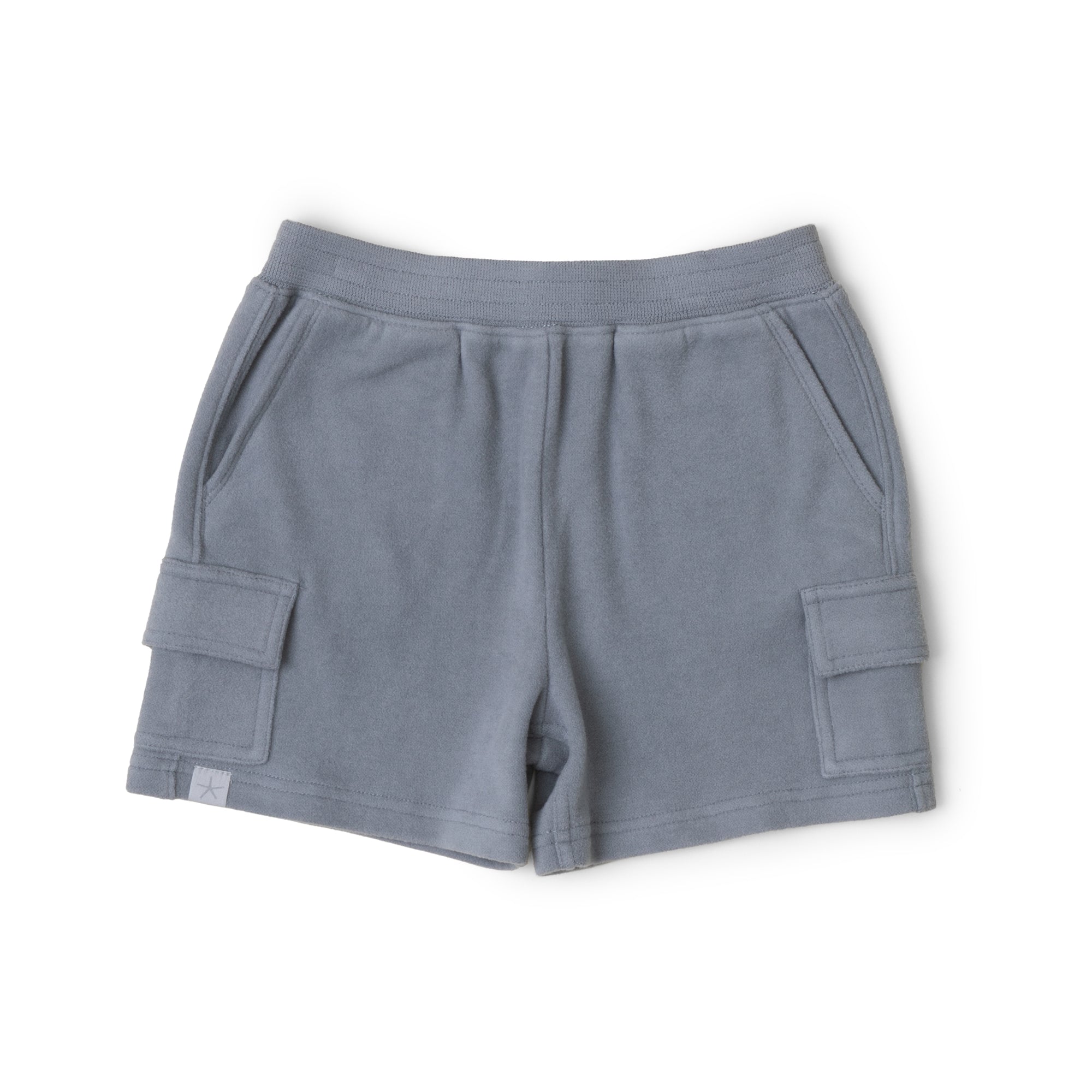 Malibu Collection Toddler Brushed Fleece Cargo Short | Moonbeam