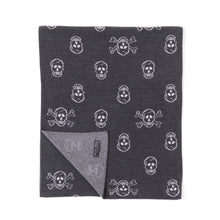 Cozychic Ultra Lite Skull Print Scarf | Carbon/Almond