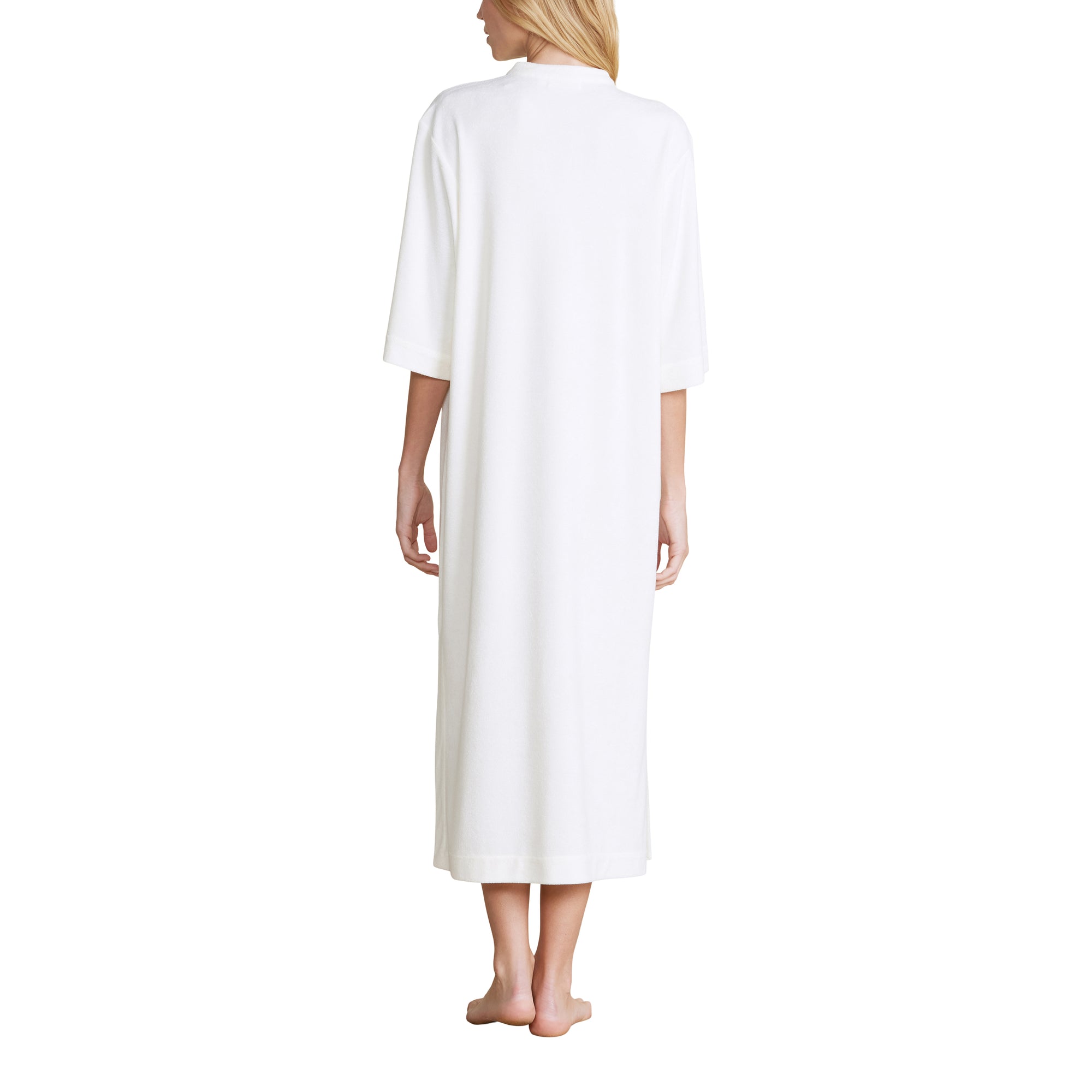 Cozyterry Placket Caftan | Pearl