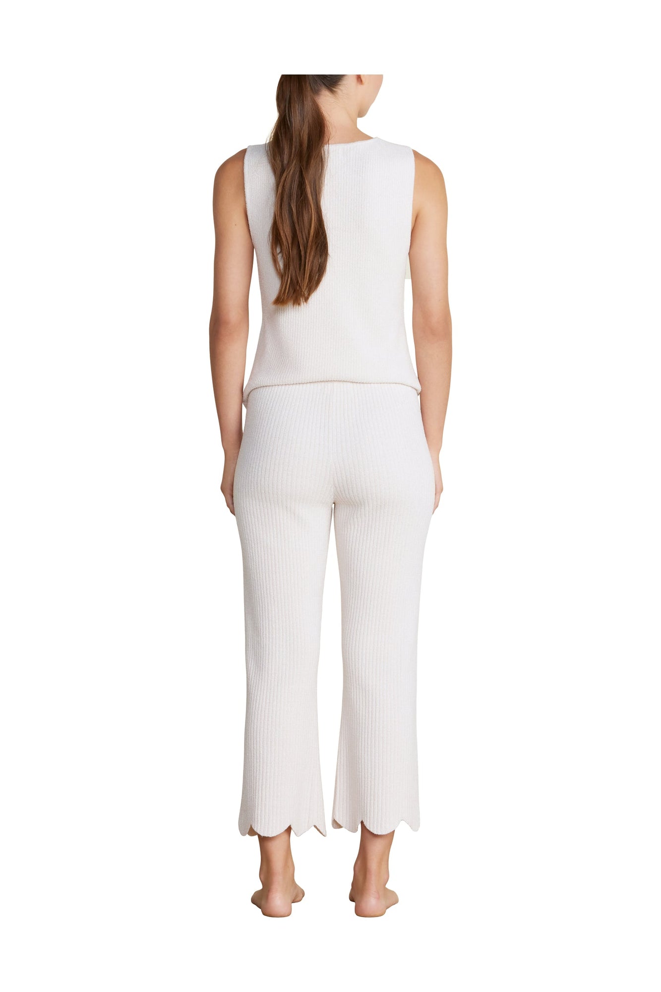 Womens | Cozychic Ultra Lite Scallop Cropped Pant | Sand Dune