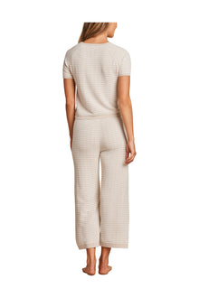 Womens | Cozychic Ultra Lite Pointelle Short Sleeve | Stone/Pearl