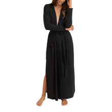 Luxe Milk Jersey Women's Duster Robe | Black