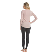 Malibu Collection WoMen's Loose Jersey Long Sleeve Tee | Faded Rose