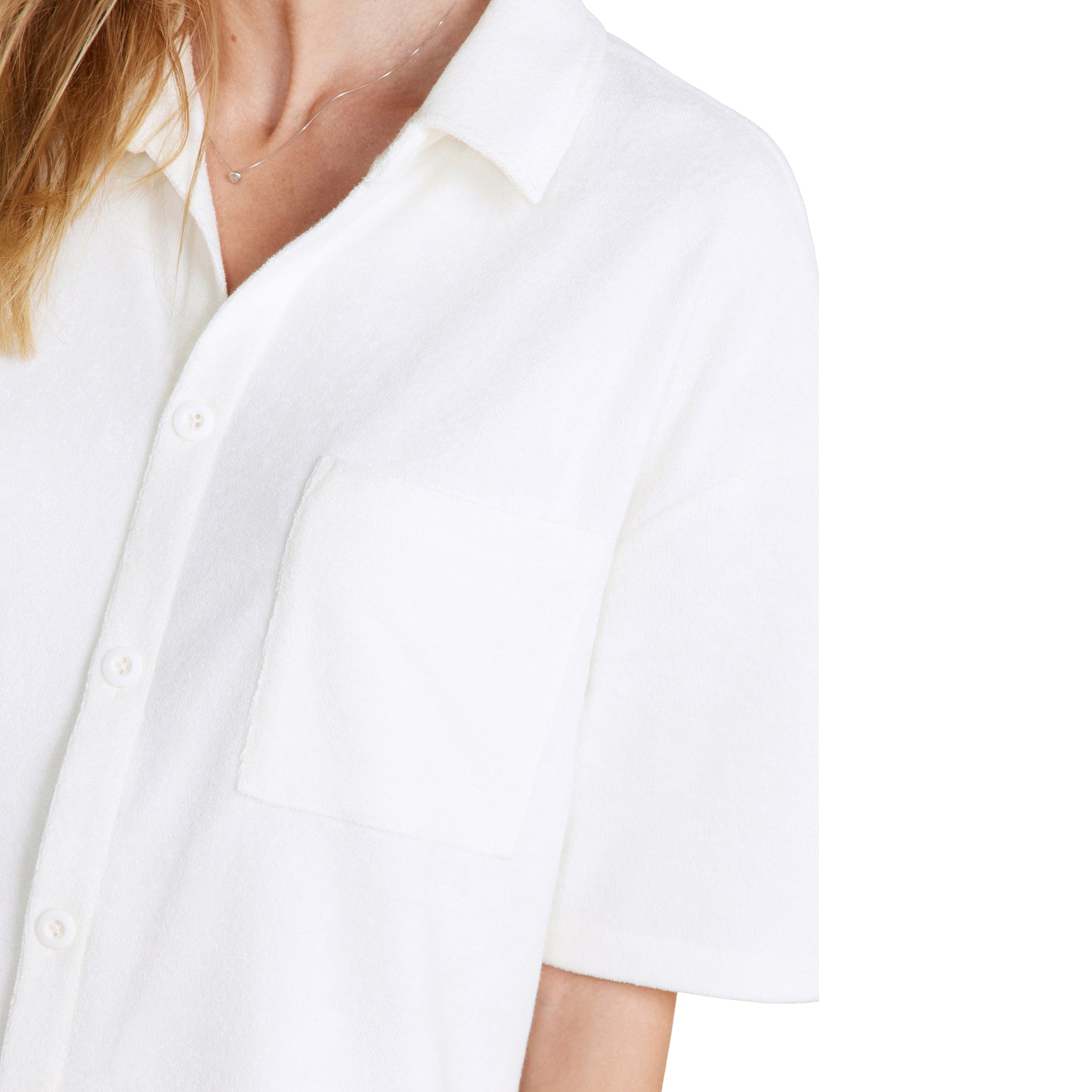 Cozyterry Button Down Shirt | Pearl