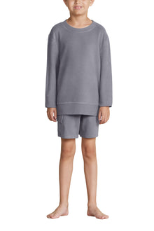 Youth | Malibu Collection Brushed Fleece Pullover | Coal