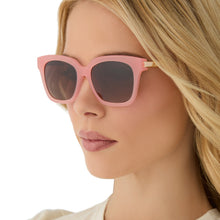 Womens | Bella XS Sunglasses | Peach | Brown Polarized Lenses