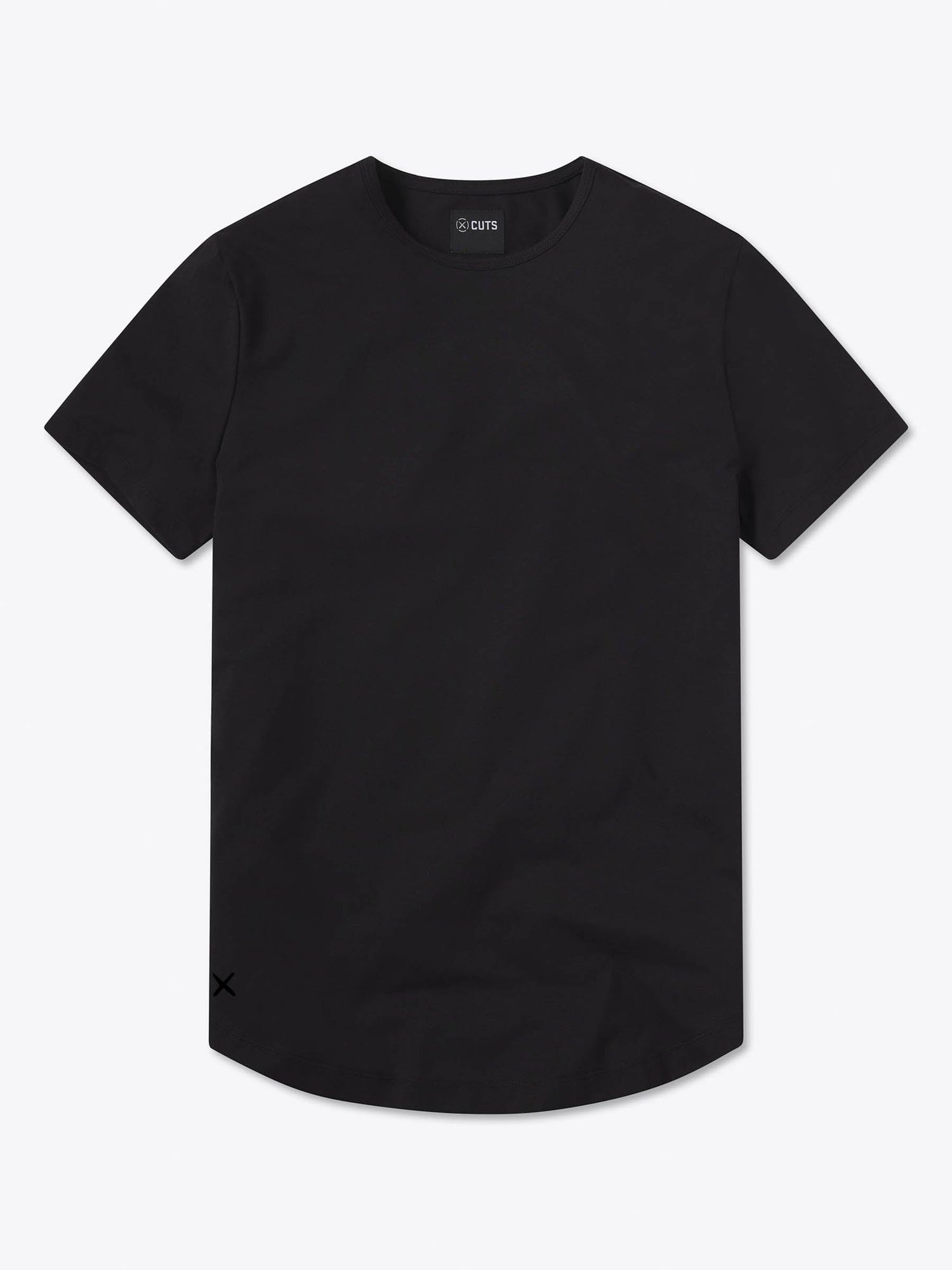 AO Curve-Hem Tee | Black Signature-fit PYCA Pro