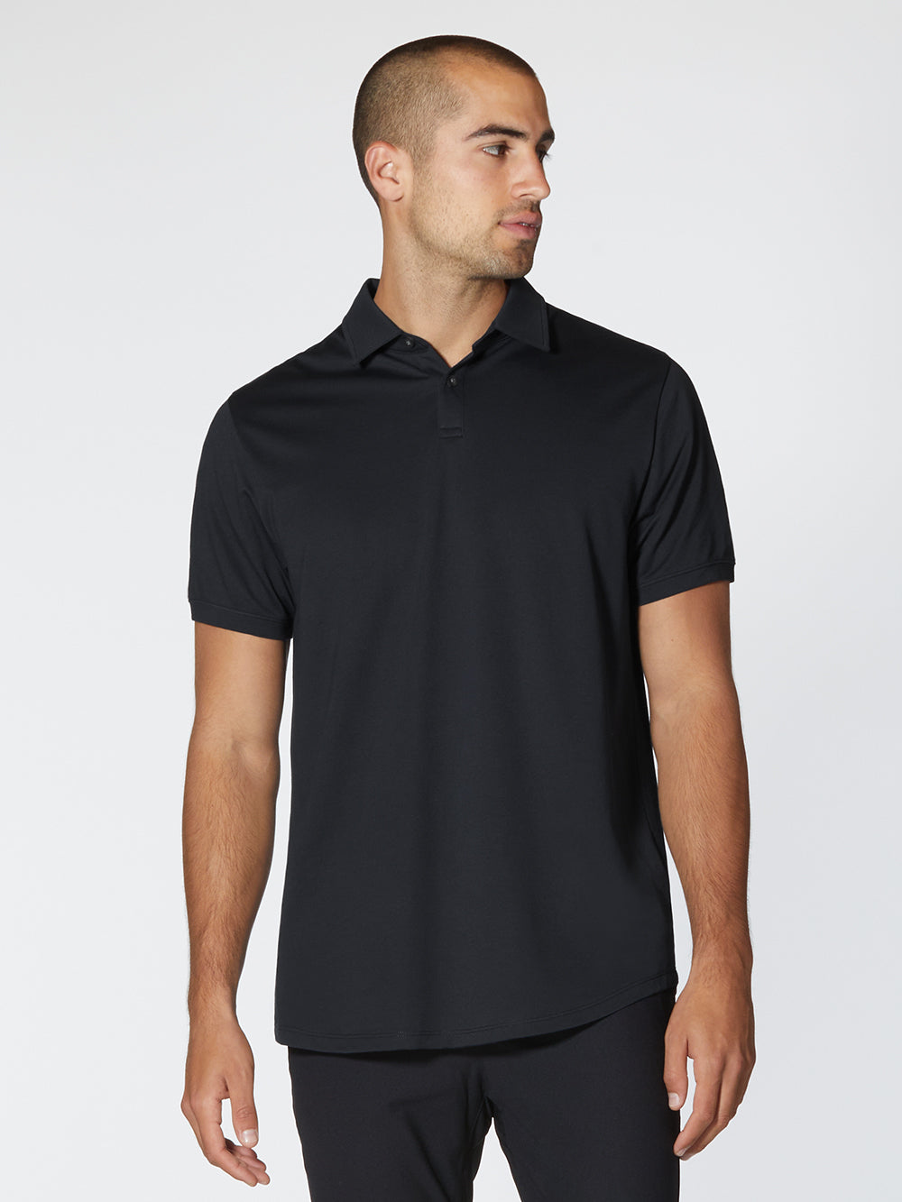 Universal COZ Polo | Black Classic-fit Pima Cotton Blend