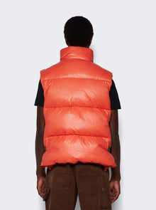 Men | Givenchy | Sleeveless Puffer Vest With Buckles | Orange
