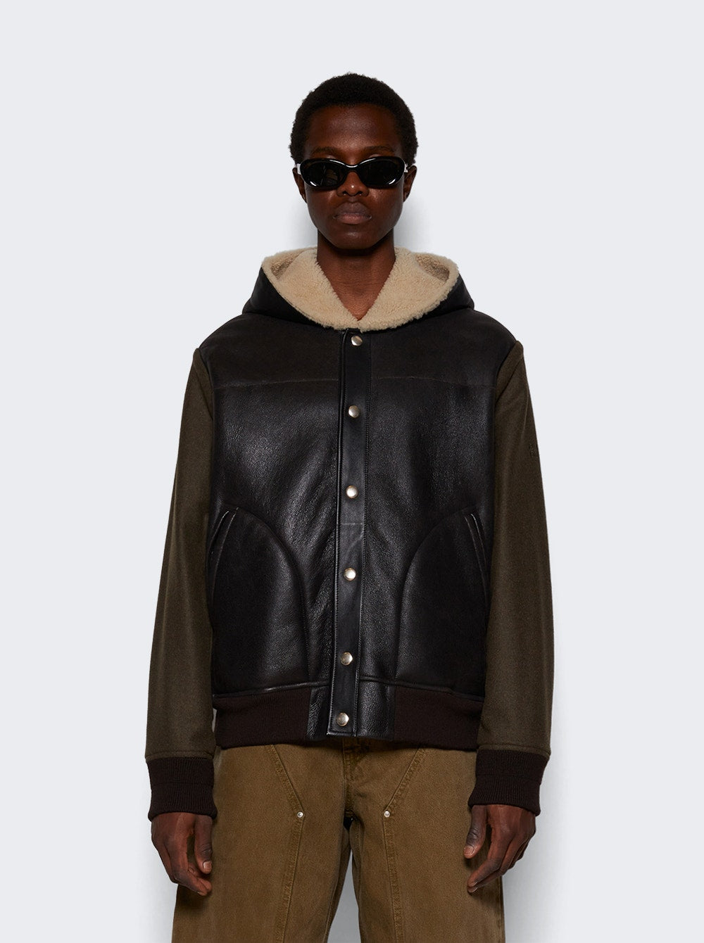 Men | Givenchy | Reversible Shearling Varsity | Brown